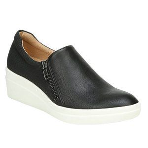 NEW Naturalizer Sierra Wedge Sneaker Shoe Black 10